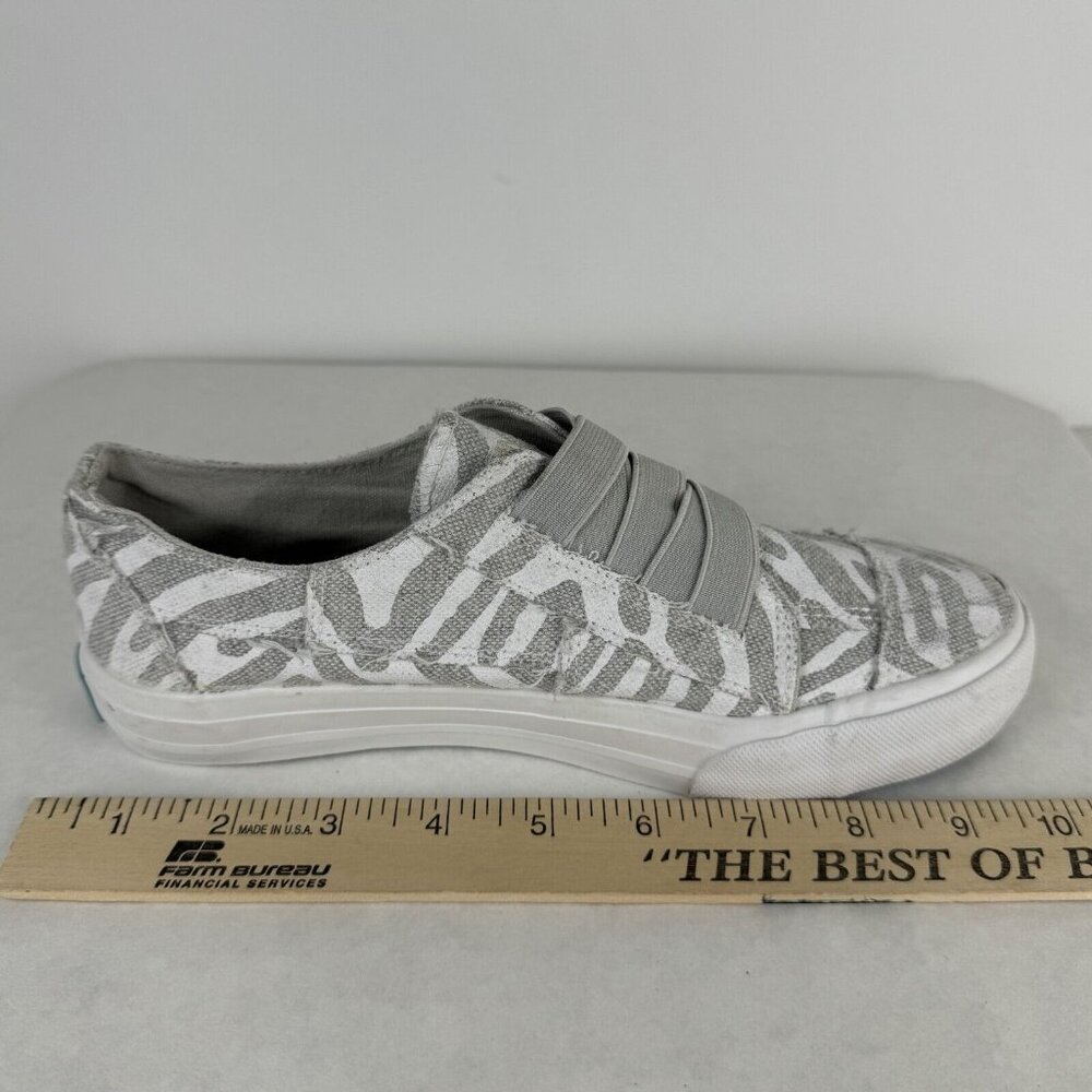 Jenn Ardor Canvas Sneakers Womens Size 6.5 Gray Animal Print Slip On Laceless - Picture 13 of 13